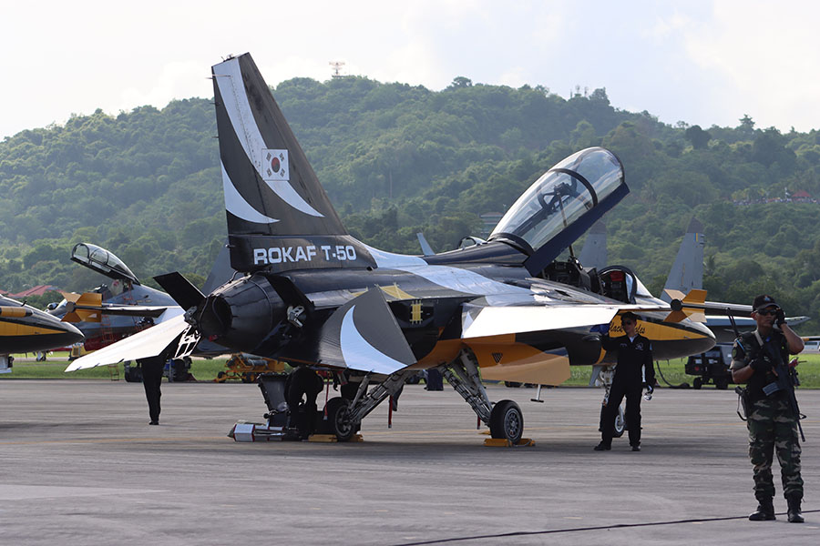 KAI T-50 de los "Black Knights" surcoreanos